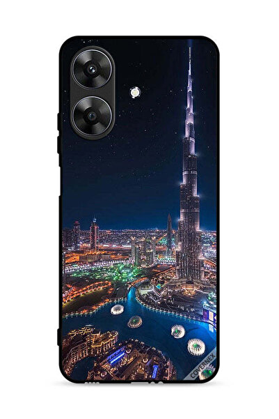 Covernex غطاء حماية لهاتف Realme Note 60 4G بمنظر ليلي لوسط المدينة