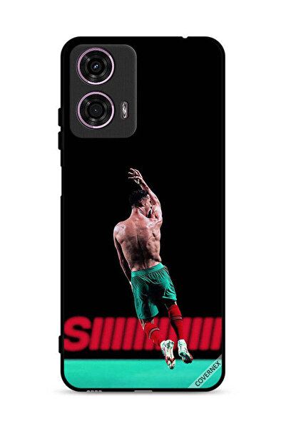 Covernex غطاء حماية لهاتف موتورولا موتو جي 24 4G رونالدو في الهواء