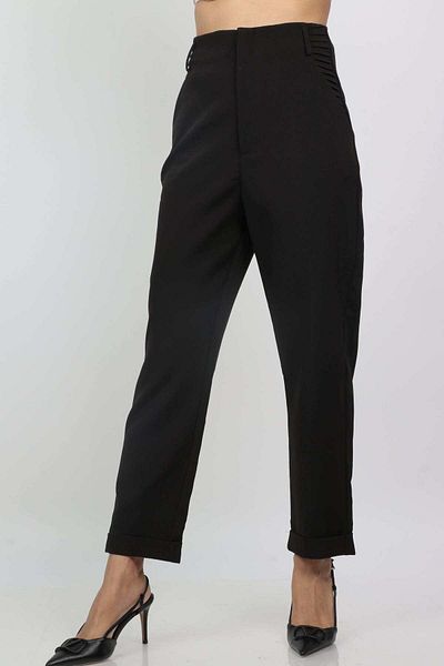 Nichii Women's Classic High-Waist Long Trousers