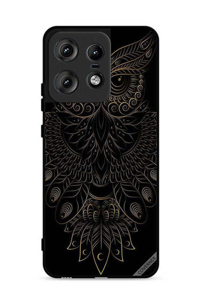 Covernex غطاء حماية لهاتف موتورولا إيدج 50 برو 5G بتصميم بومة زهرية عصرية