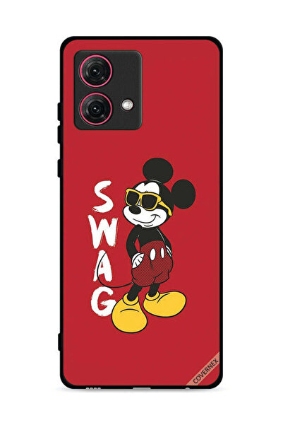 Covernex غطاء حماية لهاتف موتورولا موتو جي 84 5 جي بطبعة ميكي ماوس من Swag
