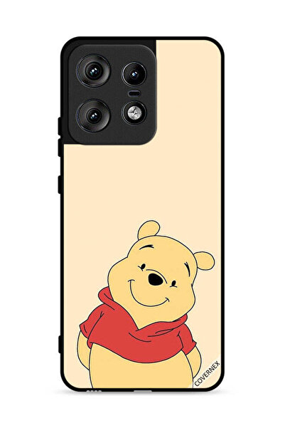 Covernex غطاء حماية لهاتف موتورولا إيدج 50 برو 5G بتصميم الدب في وضع السعادة