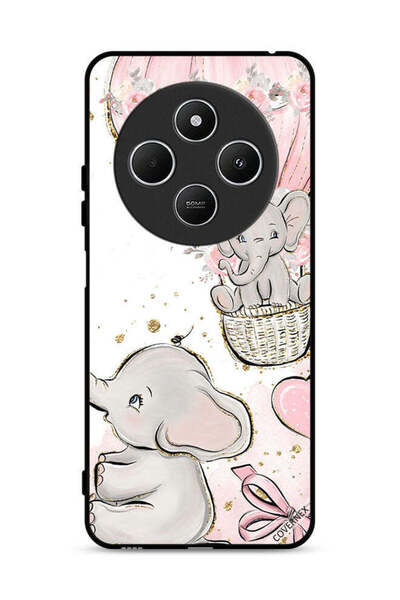 Covernex غطاء حماية لهاتف شاومي ريدمي 14 سي 4G برسومات فيلة صغيرة