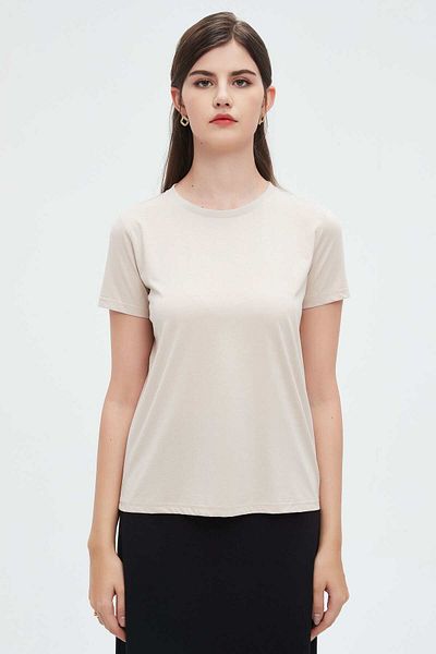 Nichii Floral Print Short Sleeve Solid Blouse