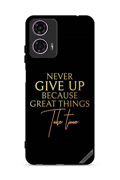 Covernex Motorola Moto G24 4G Protective Case Cover Never Give Up Because Gre...