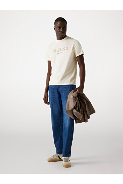 Guess Tricou pentru bărbați din jerseu cu croiala normală
