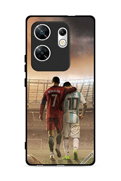 Covernex غطاء حماية لهاتف Infinix Zero 30 4G بتصميم ميسي وكريستيانو رونالدو