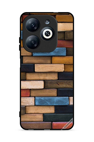 Covernex Infinix Smart 8 4G Protective Case Cover Wooden Wall