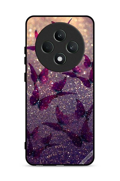 Covernex غطاء حماية لهاتف Oppo Reno12 F 4G بنقشة فراشات لامعة