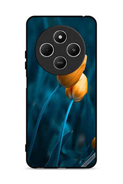 Covernex غطاء حماية لهاتف شاومي ريدمي 14R 5G بنقشة زهرتين لطيفتين