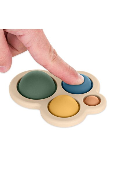 Petite&Mars Jucarie senzoriala, Petite&Mars, Chill out, Din silicon, 11 cm, 6...