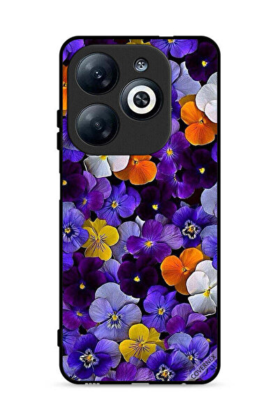 Covernex غطاء حماية لهاتف إنفينيكس سمارت 8 4G بنقشة زهور صغيرة