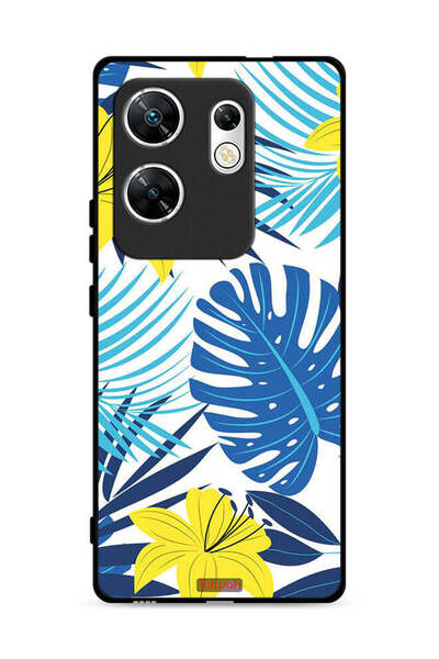 Tolwak غطاء حماية لهاتف Infinix Zero 30 4G بنقشة ريش وزهور