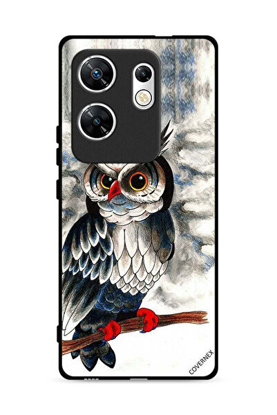 Covernex غطاء حماية لهاتف Infinix Zero 30 4G برسومات بومة فنية