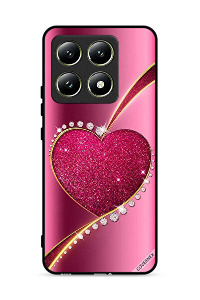 Covernex Xiaomi 14T 5G Protective Case Cover Diamond Glitter Heart