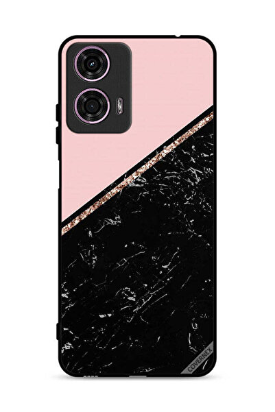 Covernex غطاء حماية لهاتف موتورولا موتو جي 24 4G بنقشة رخامية