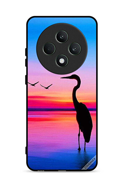 Covernex غطاء حماية لهاتف Oppo Reno12 F 5G بطبعة شوكة وطيور