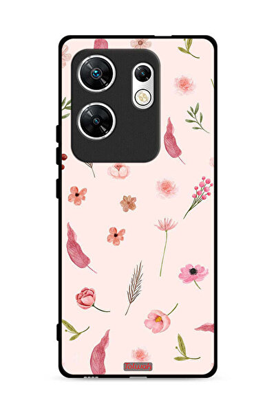 Tolwak غطاء حماية لهاتف Infinix Zero 30 4G بنقشة أوراق وورود