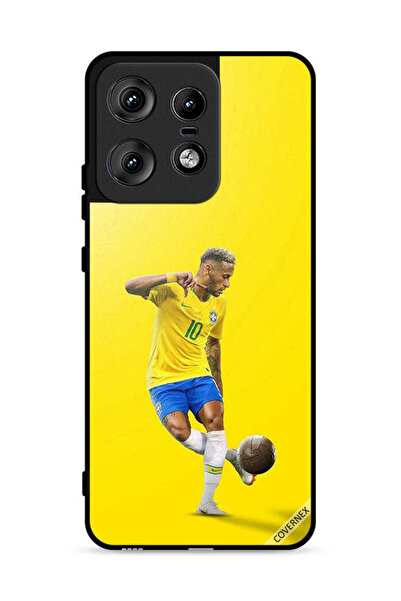 Covernex غطاء حماية لهاتف موتورولا إيدج 50 برو 5G، نيمار مع كرة قدم