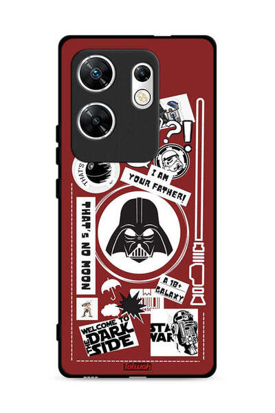 Tolwak غطاء حماية لهاتف Infinix Zero 30 4G، ملصق Welcome To The Dark Side