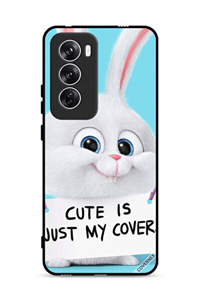 Covernex غطاء حماية لهاتف Oppo Reno12 5G، أرنب لطيف هو مجرد غطاء لي