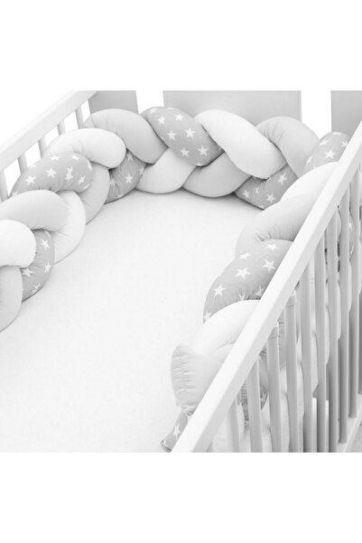 NEW BABY SHOP Protectie laterala, New Baby, Pentru patut, Tip Bumper impletit, Din bumbac