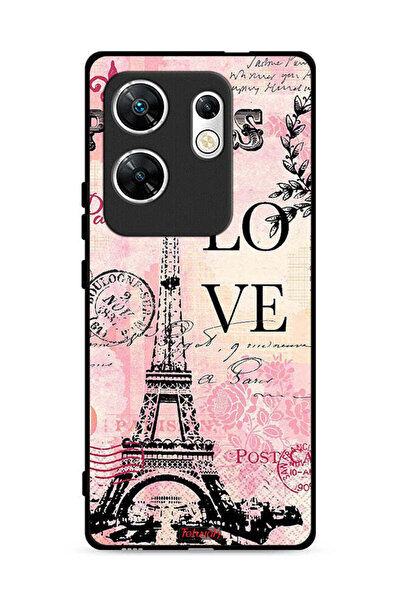 Tolwak غطاء حماية لهاتف Infinix Zero 30 4G بطبعة باريس لوف