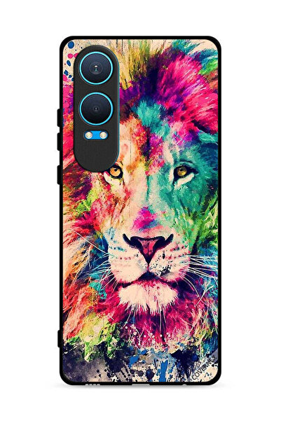 Covernex غطاء حماية لهاتف OnePlus Nord CE4 Lite 5G بطبعة Lion Paint Art