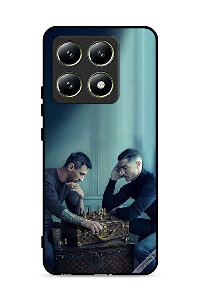 Covernex غطاء حماية لهاتف شاومي 14T 5G ميسي ضد رونالدو يلعبان الشطرنج