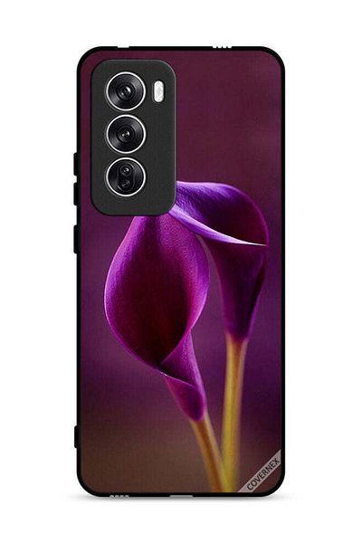 Covernex غطاء حماية لهاتف Oppo Reno12 5G بزهرتين جميلتين