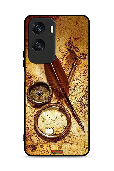 Tolwak غطاء حماية لهاتف Honor X50i 5G بتصميم بوصلة عتيقة