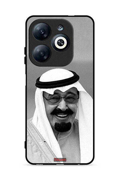 Tolwak غطاء حماية لهاتف إنفينيكس سمارت 8 4G صورة الملك عبد الله مبتسمًا