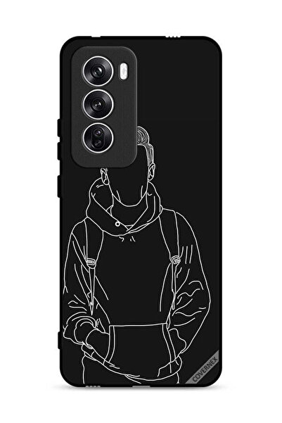 Covernex غطاء حماية لهاتف Oppo Reno12 5G، رسم لشخصية فتى جاكيت