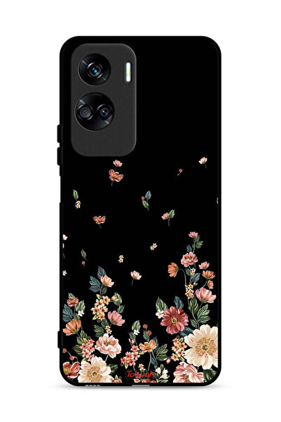 Tolwak غطاء حماية لهاتف Honor 90 Lite 5G مزين بزهور صغيرة في الأسفل