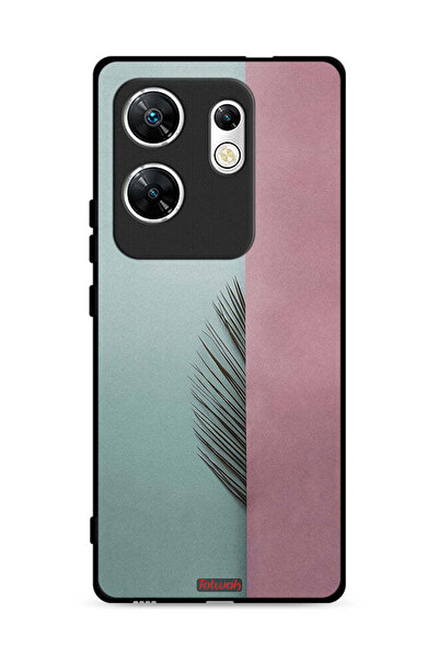 Tolwak غطاء حماية لهاتف Infinix Zero 30 4G بتصميم نصف أوراق