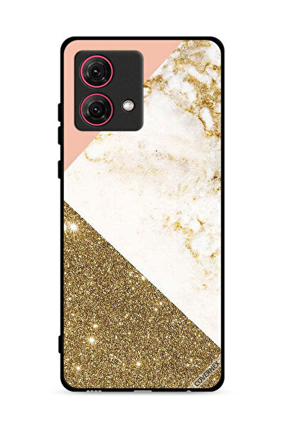 Covernex غطاء حماية لهاتف موتورولا موتو جي 84 5 جي بنقشة لامعة ورخامية