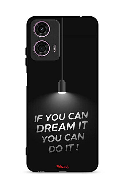 Tolwak غطاء حماية لهاتف موتورولا موتو جي 24 4G إذا كنت تستطيع أن تحلم به، يمك...