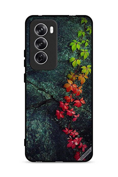 Covernex غطاء حماية لهاتف Oppo Reno12 5G بأوراق جميلة