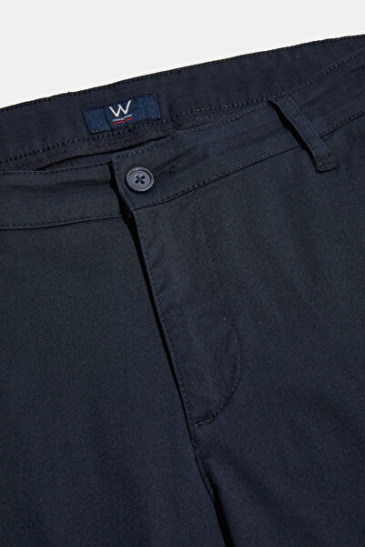 W Collection Dark Blue Pipe Leg Sports Pants