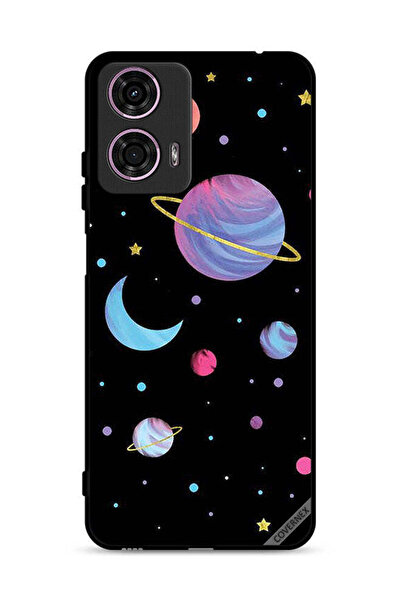 Covernex غطاء حماية لهاتف موتورولا موتو جي 24 4G برسومات الكواكب