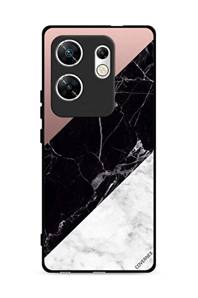 Covernex غطاء حماية لهاتف Infinix Zero 30 4G بنمط مزيج من الرخام واللون العادي