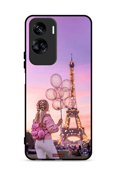 Tolwak غطاء حماية لهاتف Honor 90 Lite 5G، فتاة تحمل بالونات