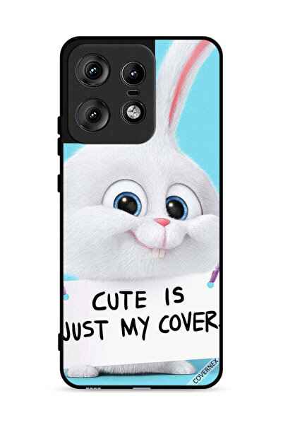 Covernex غطاء حماية لهاتف موتورولا إيدج 50 برو 5G، أرنب لطيف هو مجرد غطاء لي