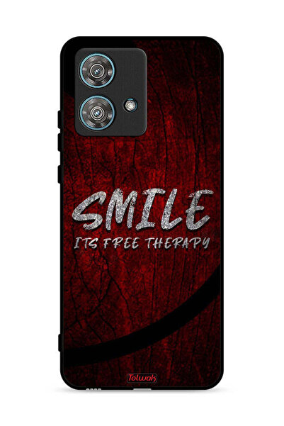 Tolwak Motorola Edge 40 Neo 5G Protective Case Cover Smile Its Free Therapy