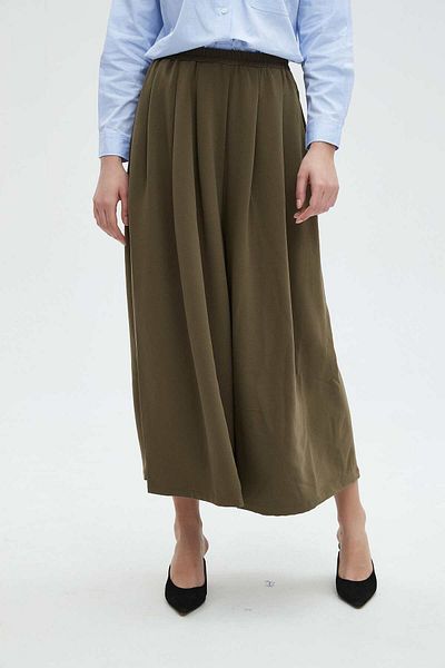Nichii Women's Wide-Leg Solid Skirt Pant