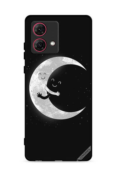 Covernex غطاء حماية لهاتف موتورولا موتو جي 84 5G بتصميم عناق القمر والسماء ال...