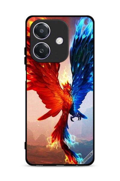 Covernex Oppo A3 5G Protective Case Cover Fire And Water Eagle Wallpaper