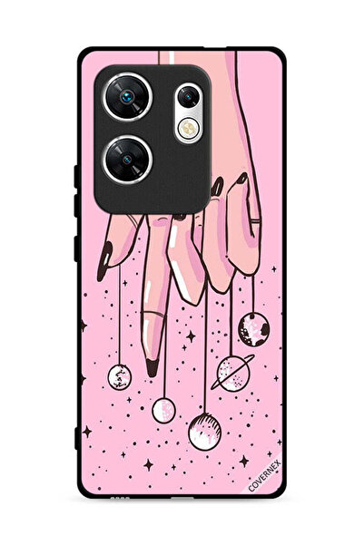 Covernex غطاء حماية لهاتف Infinix Zero 30 4G مزين برسومات كواكب معلقة على الأ...