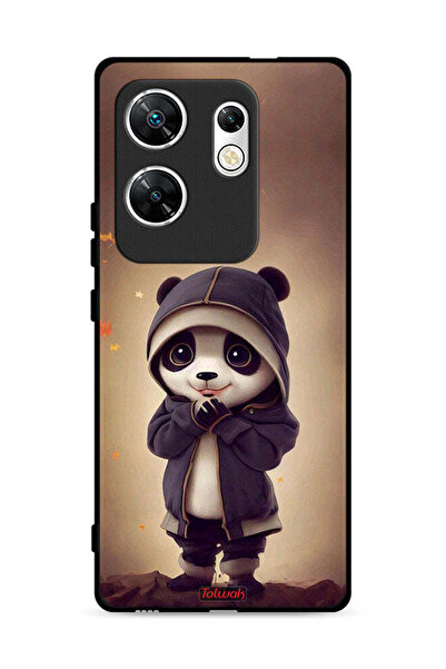 Tolwak غطاء حماية لهاتف Infinix Zero 30 4G بنقشة الباندا الصغيرة اللطيفة