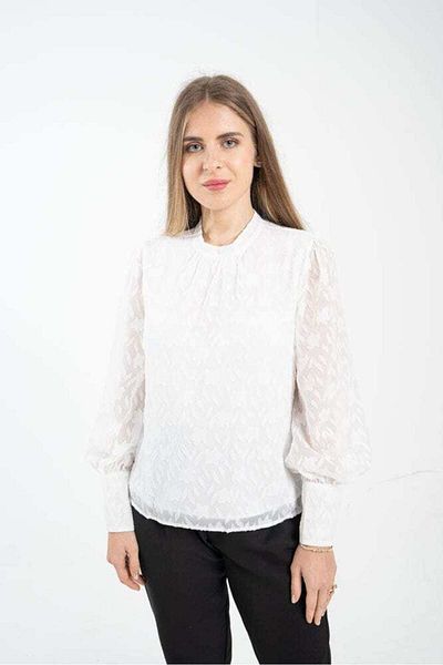 Nichii Women's Formal Blouse with Ruffle Detail on the Shoulder